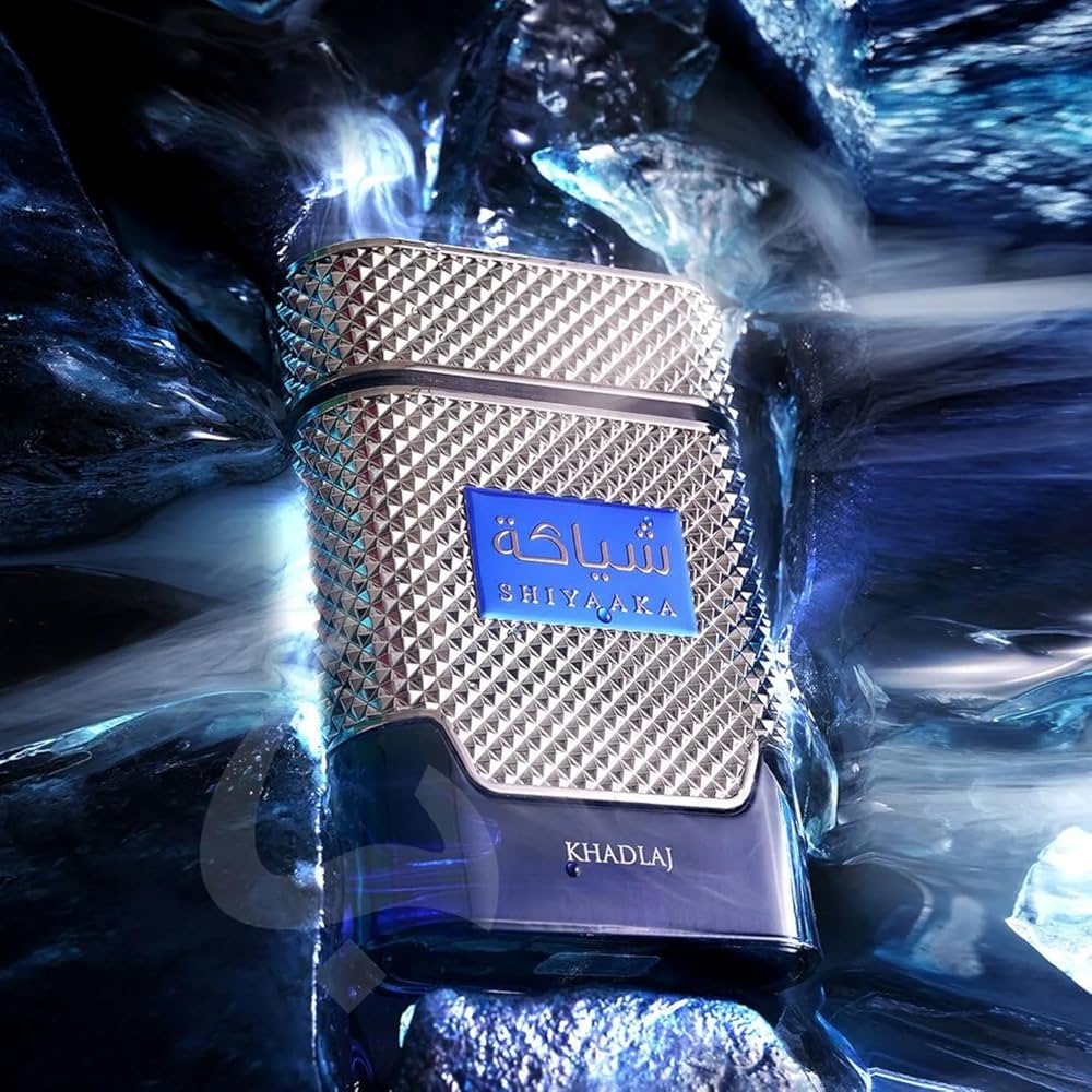 Khadlaj Shiyaaka Blue for Men Eau De Parfum Spray, 3.4 Ounce